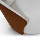 Ver imagem 3 de Poltrona para Sala de Estar 74cm X 64cm Mabel Branco/Terracota