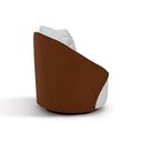 Ver imagem 5 de Poltrona para Sala de Estar 74cm X 64cm Mabel Branco/Terracota