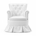 Ver imagem 3 de Cadeira Poltrona Balanço Amentação Confortável Quarto Descanso Sala Leitura Corino Branco