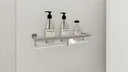 Ver imagem 2 de Porta Shampoo de Banheiro em Aço Inox Polido Brilhante Linha Tessália