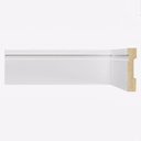 Ver imagem 2 de Kit Rodapé de MDF 8CMX15MMX2,40m 10 Barras com Friso 802 Branco Moldufama