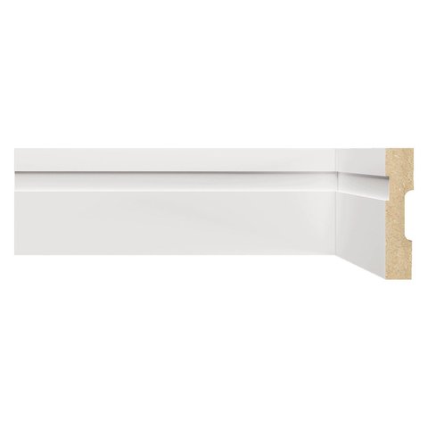 Rodapé MDF Frisado 7CMX1,80m 702 Moldufama Kit 18m