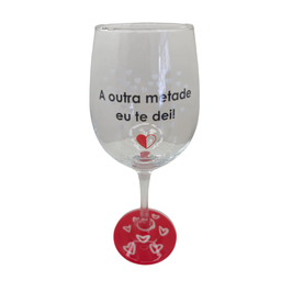 Kit 2 Taças Frase Namorados Amor Casal Personalizada Vinho - 3