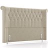 Cabeceira Cama Box Queen 160cm Estofada Meora P05 Veludo Bege - Lyam Decor - 1