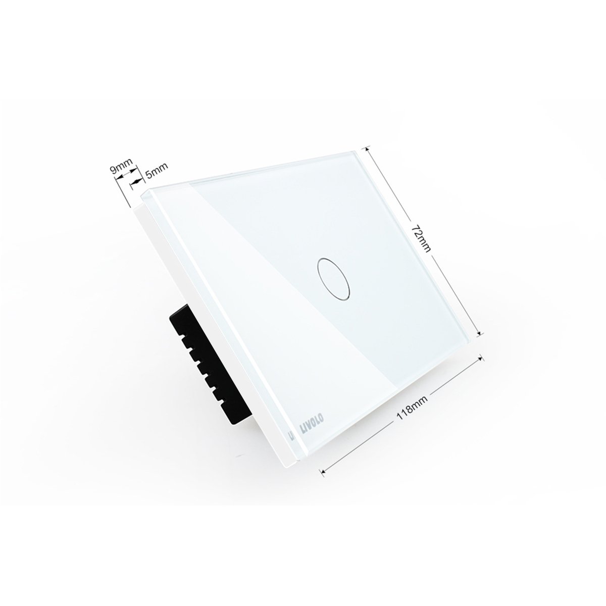 Interruptor Touch Screen com 1 botão - Branco - Livolo – LMS-VL-C301-81 - 2