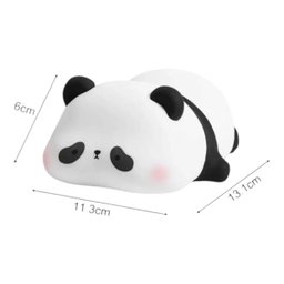 Luminária Abajur Panda Silicone Infantil Touch Luz de Toque - 6