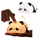 Ver imagem 3 de Luminária Abajur Panda Silicone Infantil Touch Luz de Toque