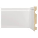 Ver imagem 1 de Kit Rodapé de MDF 15CMX15MMX2,40m 5 Barras com Friso 1503 Branco Moldufama