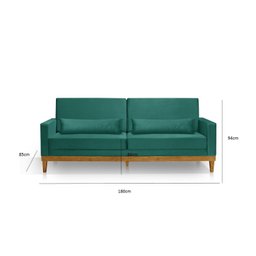Sofá Living 3 Lugares Julie 180cm Linha - 3