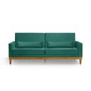 Ver imagem 2 de Sofá Living 3 Lugares Julie 220cm Nabas Estofados Verde