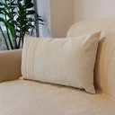 Ver imagem 2 de Capa de Almofada Atelier Renda Retangular Off White 50x30