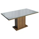 Ver imagem 5 de Conjunto Sala de Jantar Mesa Tampo de Vidro 4 Cadeiras Rustic/cinza/silver Marilia Madesa