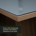 Ver imagem 6 de Conjunto Sala de Jantar Mesa Tampo de Vidro 4 Cadeiras Rustic/cinza/silver Marilia Madesa