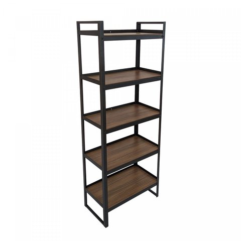Estante 150x30 Preto/Fosco/Nogal