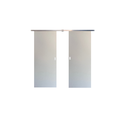 Ver imagem 2 de Porta Dupla Branco Prime 210x160 Kit Aluminio