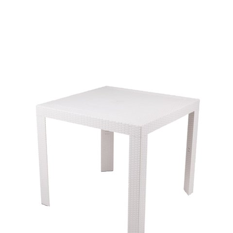 Mesa em Polipropileno com Tramas e Proteção UV Ibiza Bege/Fendi