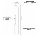 Ver imagem 3 de Kit Rodapé de MDF 10 Barras Frisada de 10CMX15MMX2,40m com 24m Lineares 1000 Branco Moldufama