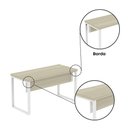 Ver imagem 7 de Mesa Escritório 1500x700x750mm M150-70pe40tub Castanheira Natural-branco