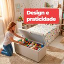 Ver imagem 5 de Recamier Baú Berlim Veludo Bege Solteiro 80cm Estofado Pés PVC Preto