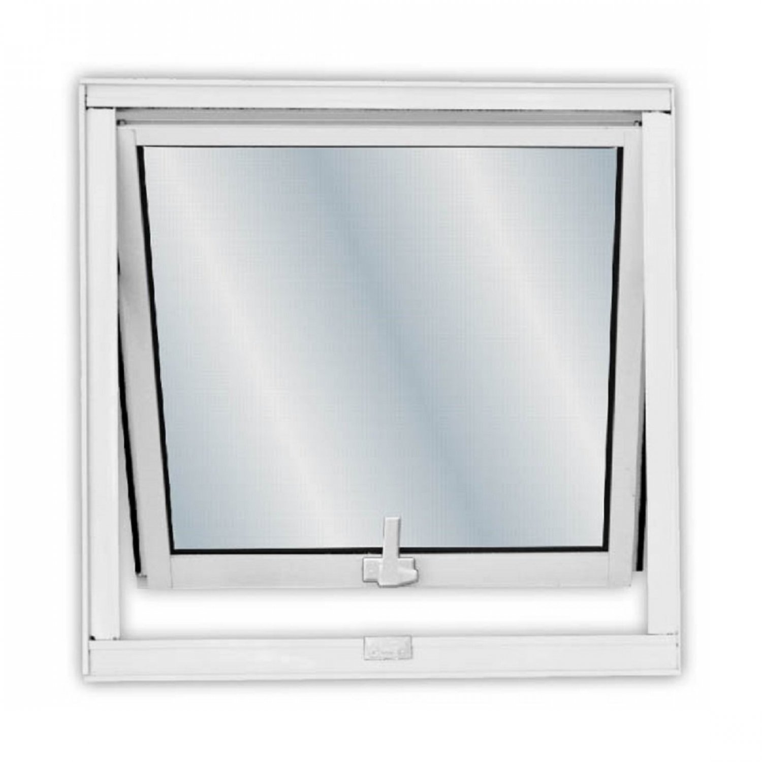 Janela de Alumínio Maxim-ar 60x60cm com Vidro Liso Soft MGM Branco