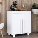 Ver imagem 1 de Balcão Buffet Multiuso 2 Portas 1 Prateleira Croácia Branco