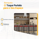Ver imagem 3 de Kit 6 Banqueta Quadrada Preta para Balcão Ilha Cozinha Gourmet Bancada Piscina Bares Àrea de Lazer