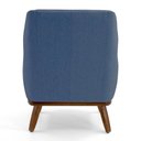 Ver imagem 6 de Poltrona Decorativa em Algodão Jeans com Base de Madeira Berenice- Larbelle