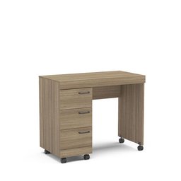 Mesa Osaka 3 Gavetas Politorno Castanho - 6