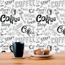 Ver imagem 2 de Papel de Parede Cantinho do Café Coffee Branco - 1,50x0,50m