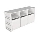 Ver imagem 1 de Organizador Infantil com Baús e Porta Livros Dione 100% Mdf Woodcore