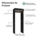 Ver imagem 3 de Porta-geladeira 83 Cm 1 Porta Basculante Preto/rustic/preto Lux Madesa