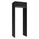 Ver imagem 1 de Porta-geladeira 83 Cm 1 Porta Basculante Preto/rustic/preto Lux Madesa