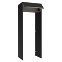 Ver imagem 5 de Porta-geladeira 83 Cm 1 Porta Basculante Preto/rustic/preto Lux Madesa