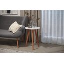 Ver imagem 5 de Mesa De Cabeceira Redonda 59Cm De Altura Pés Palito