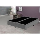 Ver imagem 2 de Base Box Casal Bipartido Santo Box Suede Cinza 40x138x188