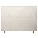 Ver imagem 2 de Cabeceira Cama Box Casal Viena 140 Cm Suede Bege Claro - MV Estofados Shop