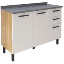 Ver imagem 1 de Balcao Itatiaia New Jazz 1.20 M 3 Pts 2 Gv C/tampo - 3600001606