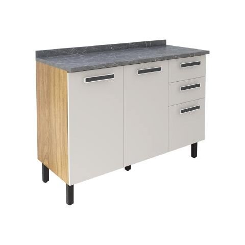 Balcao Itatiaia New Jazz 1.20 M 3 Pts 2 Gv C/tampo - 3600001606