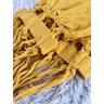 Rede de Dormir Casal Balanço de Algodão Reforçada 3,80m X 1,50m Varias Cores:amarelo - 3