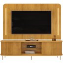 Ver imagem 5 de Rack para Sala Ripado com Painel para TV 75 pol Atlantis D05 Cedro - Lyam Decor