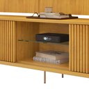 Ver mais imagens de Rack para Sala Ripado com Painel para Tv 75 Pol Atlantis D05 Cedro - Lyam Decor