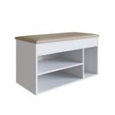 Ver imagem 3 de Sapateira Baú com Tampo Estofado 