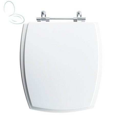 Assento Sanitário Tampa de Vaso Branco Mdf Laqueado Anturius para Bacia Luzarte