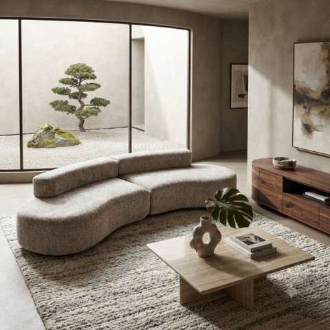 Sofá Compactado Haven 3 Lugares Cazedis