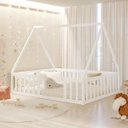 Ver imagem 4 de Cama Queen Montessoriana Valentina Branco