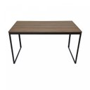 Ver imagem 2 de Escrivaninha Mesa Escritório 135x75 135cm Preto Fosco e Nogal