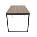 Ver imagem 5 de Escrivaninha Mesa Escritório 135x75 135cm Preto Fosco e Nogal