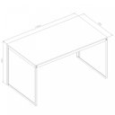 Ver imagem 3 de Escrivaninha Mesa Escritório 135x75 135cm Branco e Nogal