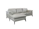 Ver imagem 3 de Sofá de Couro Asti 2 Lugares com Chaise Esquerda Avelã - Mempra Design