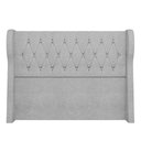 Ver imagem 6 de Cabeceira Casal Queen Cama Box 160cm Malva I02 Bouclê Cinza - Mpozenato